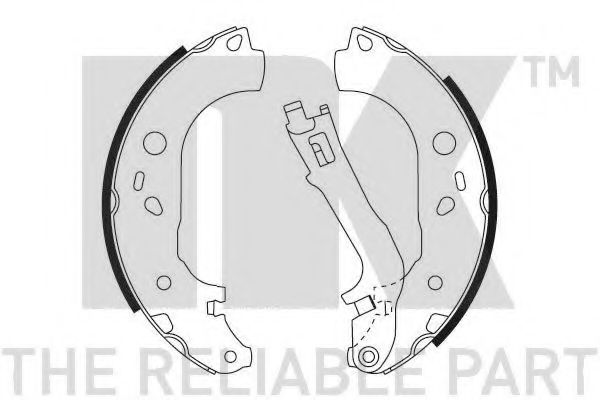 NK - 2723725 - Комплект тормозных колодок (Тормозная система)