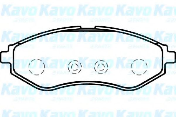 KAVO PARTS - BP-1008 - Комплект тормозных колодок, дисковый тормоз (Тормозная система)