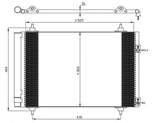 NRF - 35610 - Конденсатор, кондиционер (Кондиционер)