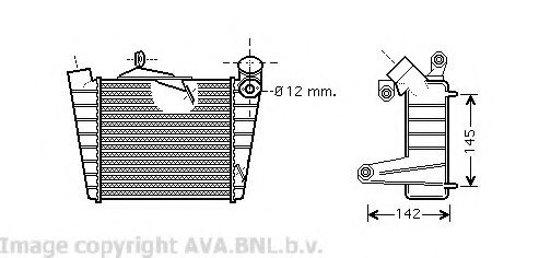 AVA QUALITY COOLING - VW4213 - Интеркулер (Система подачи воздуха)