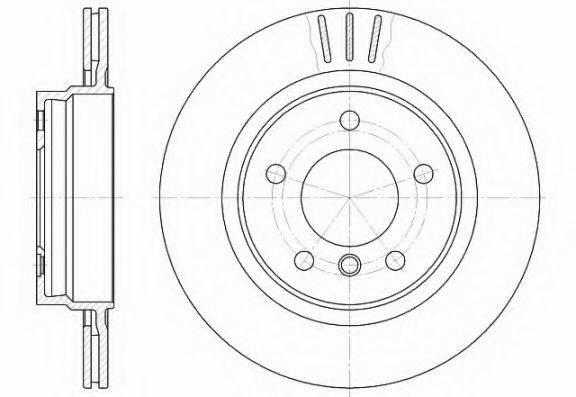 KAWE - 6722 10 - Тормозной диск (Тормозная система)