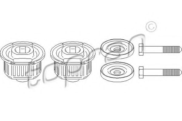 TOPRAN - 400 536 - Втулка, балка моста (Подвеска колеса)