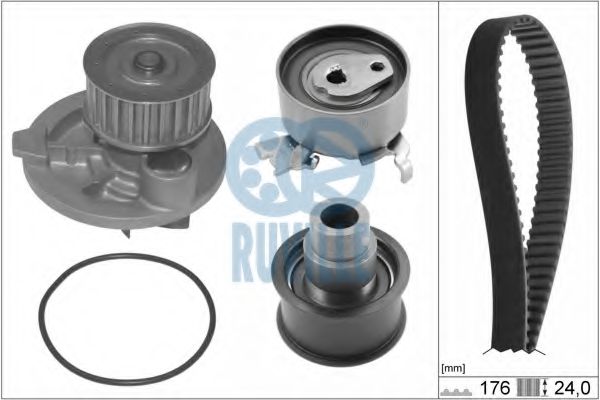 RUVILLE - 55305701 - Водяной насос + комплект зубчатого ремня (Охлаждение)