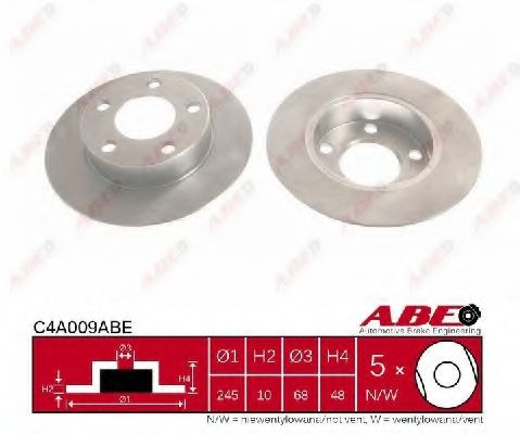 ABE - C4A009ABE - Тормозной диск (Тормозная система)