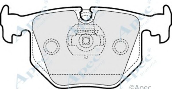 APEC BRAKING - PAD1431 - Комплект тормозных колодок, дисковый тормоз (Тормозная система)