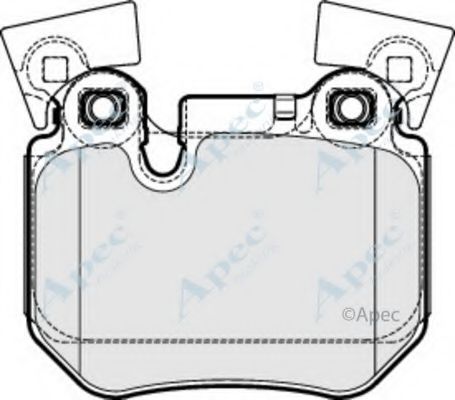 APEC BRAKING - PAD1682 - Комплект тормозных колодок, дисковый тормоз (Тормозная система)