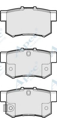 APEC BRAKING - PAD1828 - Комплект тормозных колодок, дисковый тормоз (Тормозная система)