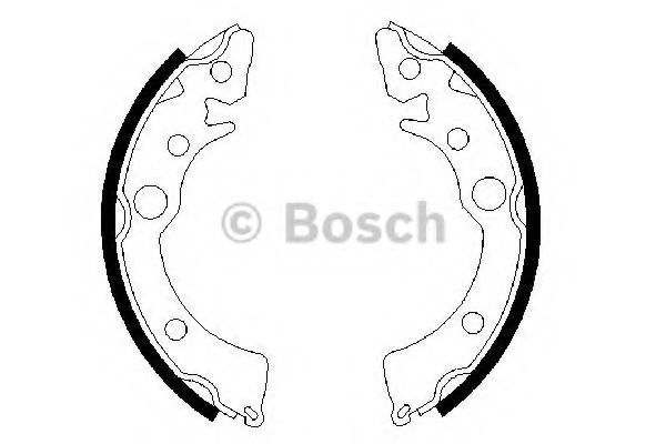 BOSCH - 0 986 487 233 - Комплект тормозных колодок (Тормозная система)