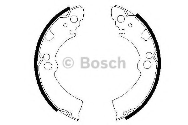 BOSCH - 0 986 487 235 - Комплект тормозных колодок (Тормозная система)