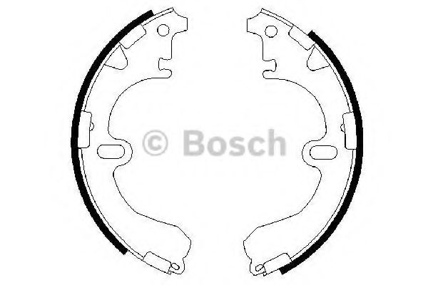 BOSCH - 0 986 487 422 - Комплект тормозных колодок (Тормозная система)