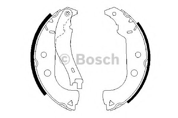 BOSCH - 0 986 487 629 - Комплект тормозных колодок (Тормозная система)