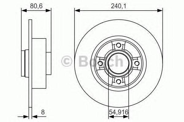 BOSCH - 0 986 479 S37 - Тормозной диск (Тормозная система)