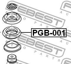 FEBEST - PGB-001 - Подшипник качения, опора стойки амортизатора (Подвеска колеса)