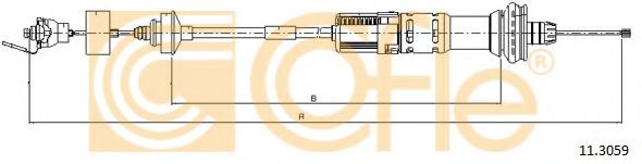 COFLE - 11.3059 - Трос, управление сцеплением (Система сцепления)