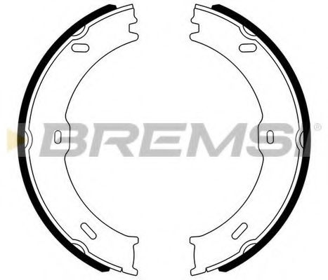 BREMSI - GF0315 - Комплект тормозных колодок, стояночная тормозная система (Тормозная система)