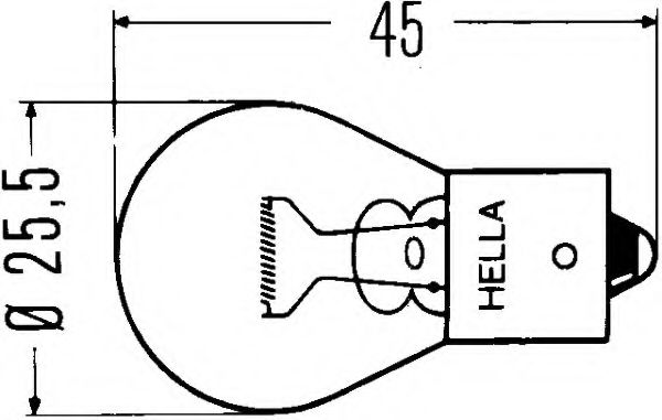 HELLA - 8GA 002 073-121 - Лампа накаливания, фонарь указателя поворота (Сигнализация)