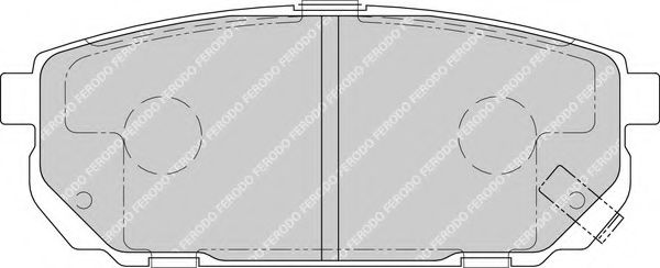 FERODO - FDB1736 - Комплект тормозных колодок, дисковый тормоз (Тормозная система)