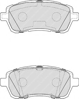 FERODO - FDB4179 - Комплект тормозных колодок, дисковый тормоз (Тормозная система)