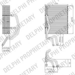 DELPHI - TSP0525177 - Испаритель, кондиционер (Кондиционер)