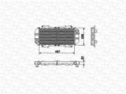 MAGNETI MARELLI - 350213477000 - Радиатор, охлаждение двигателя (Охлаждение)