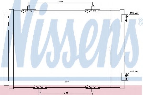 NISSENS - 940055 - Конденсатор, кондиционер (Кондиционер)