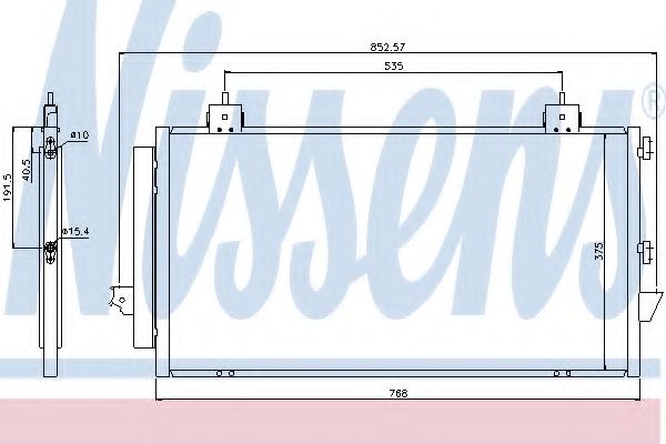 NISSENS - 94741 - Конденсатор, кондиционер (Кондиционер)