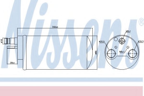 NISSENS - 95341 - Осушитель, кондиционер (Кондиционер)