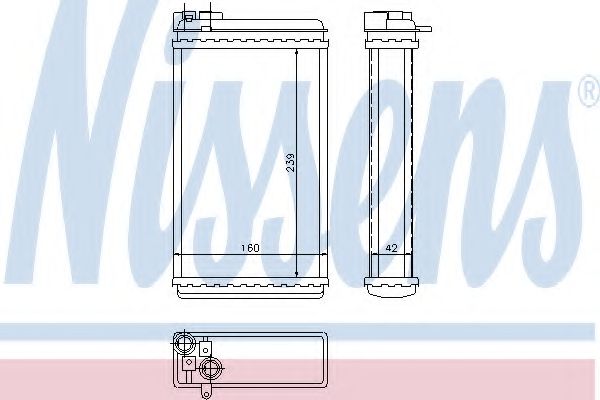 NISSENS - 72646 - Теплообменник, отопление салона (Отопление / вентиляция)