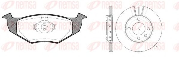 REMSA - 8609.01 - Комплект тормозов, дисковый тормозной механизм (Тормозная система)