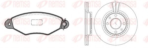 REMSA - 8643.05 - Комплект тормозов, дисковый тормозной механизм (Тормозная система)