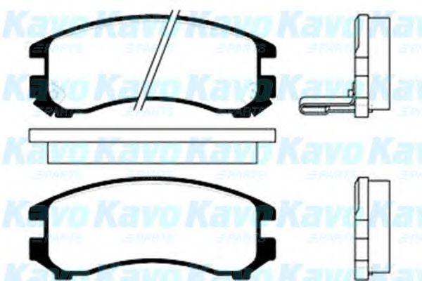 KAVO PARTS - BP-8503 - Комплект тормозных колодок, дисковый тормоз (Тормозная система)