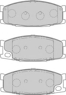 NECTO - FD7158V - Комплект тормозных колодок, дисковый тормоз (Тормозная система)