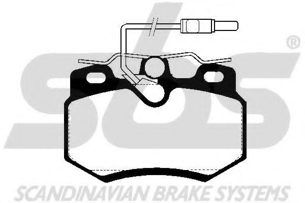 SBS - 1501223713 - Комплект тормозных колодок, дисковый тормоз (Тормозная система)