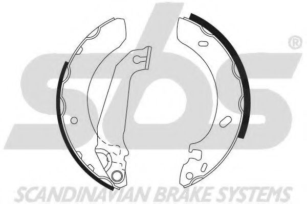 SBS - 18492725536 - Комплект тормозных колодок (Тормозная система)