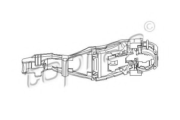 TOPRAN - 111 185 - Ручка двери (Замок)