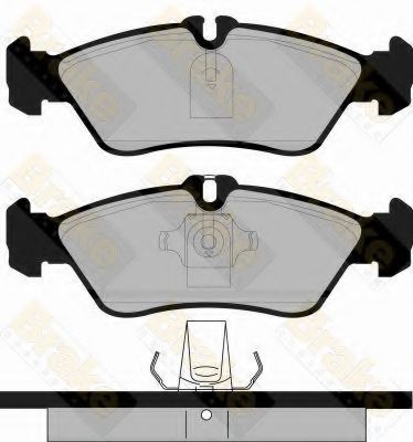 BRAKE ENGINEERING - PA1104 - Комплект тормозных колодок, дисковый тормоз (Тормозная система)