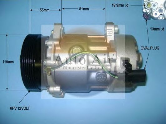 AUTO AIR GLOUCESTER - 14-1226P - Компрессор, кондиционер (Кондиционер)