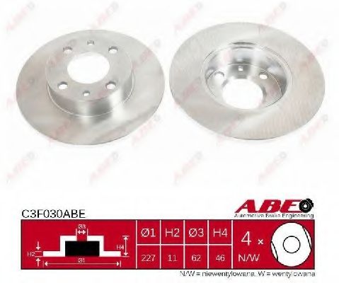 ABE - C3F030ABE - Тормозной диск (Тормозная система)