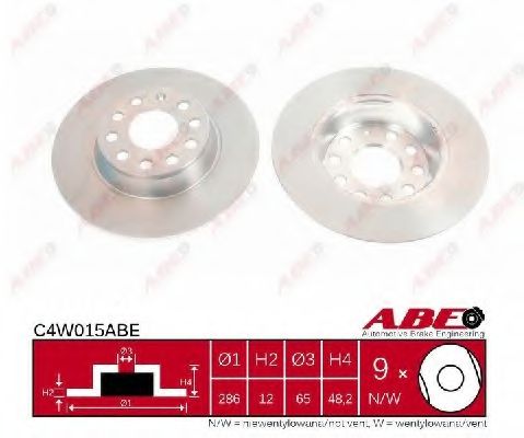 ABE - C4W015ABE - Тормозной диск (Тормозная система)