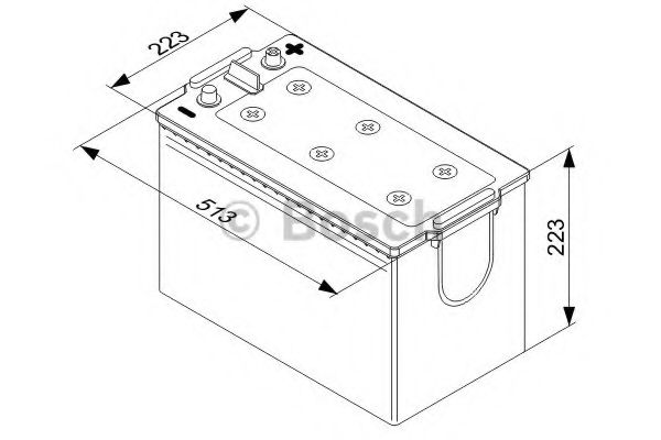 BOSCH - 0 092 T50 770 - Стартерная аккумуляторная батарея (Система стартера)