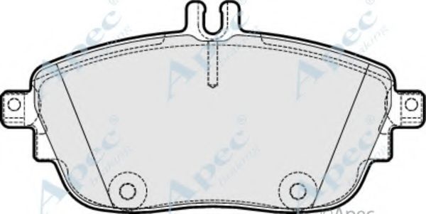 APEC BRAKING - PAD1881 - Комплект тормозных колодок, дисковый тормоз (Тормозная система)