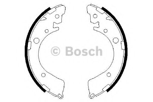 BOSCH - 0 986 487 323 - Комплект тормозных колодок (Тормозная система)