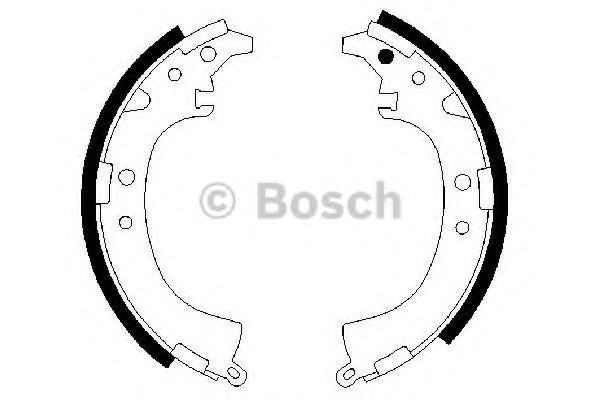 BOSCH - 0 986 487 424 - Комплект тормозных колодок (Тормозная система)