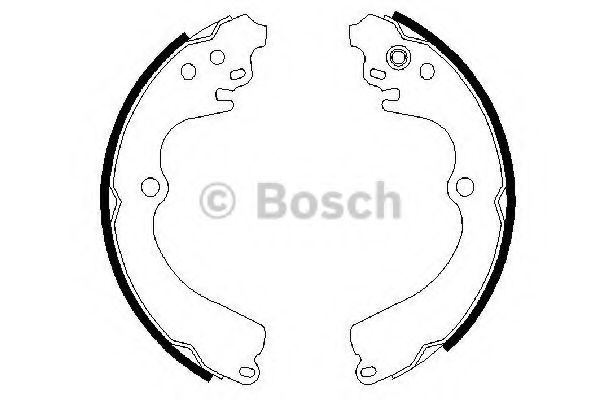 BOSCH - 0 986 487 463 - Комплект тормозных колодок (Тормозная система)