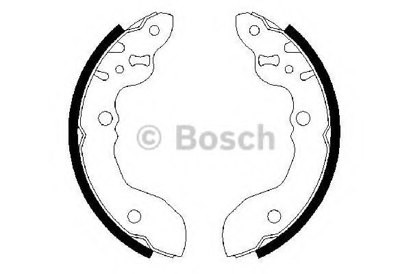 BOSCH - 0 986 487 490 - Комплект тормозных колодок (Тормозная система)