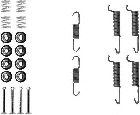 HELLA PAGID - 8DZ 355 201-831 - Комплектующие, стояночная тормозная система (Тормозная система)