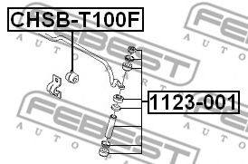 FEBEST - 1123-001 - Тяга / стойка, стабилизатор (Подвеска колеса)