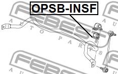 FEBEST - OPSB-INSF - Втулка, стабилизатор (Подвеска колеса)