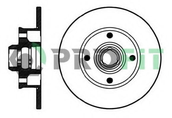 PROFIT - 5010-0137 - Тормозной диск (Тормозная система)