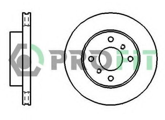 PROFIT - 5010-0260 - Тормозной диск (Тормозная система)